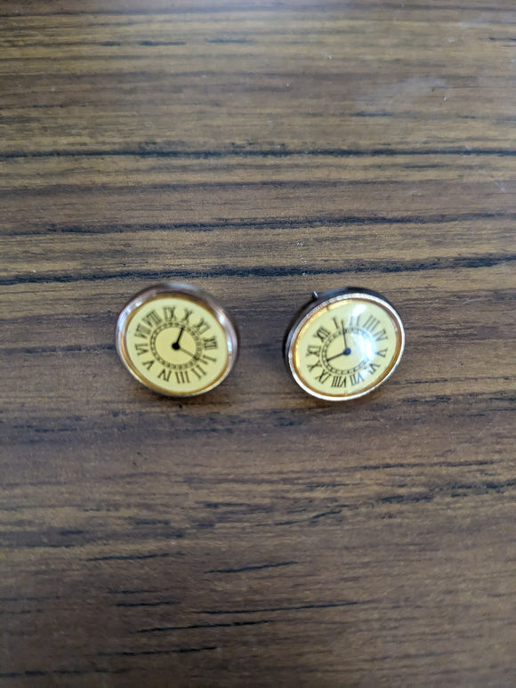 Horloge Steampunk boucles d'oreilles/ Steampunk Clock earrings