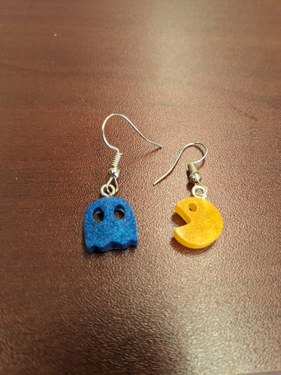 Pac-Man& fantômes boucles d'oreilles & ghost earrings