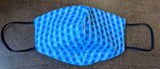 Blue Checkered Face masks with washable filter 2.5 microns