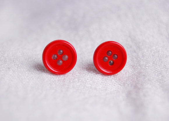 Bouton à coudre boucles d'oreilles/ Sewing Buttons earrings