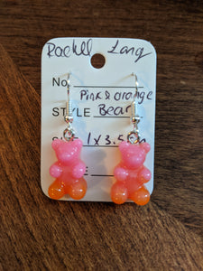 sparkly gummy bears earrings