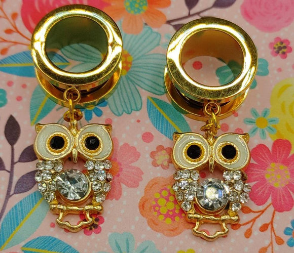 Sparkling Owl Stretch earrings