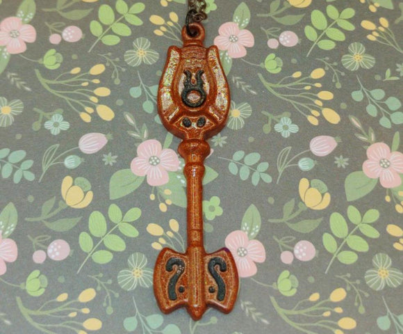 Taurus Key Necklace