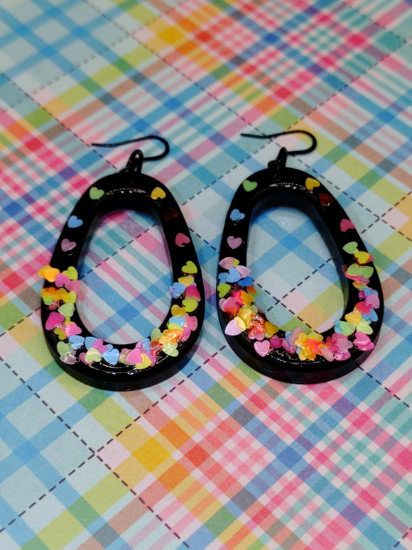 Kawaii Geometrical Pastel Rainbow earrings