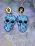 Skulls & Gems stretch earrings