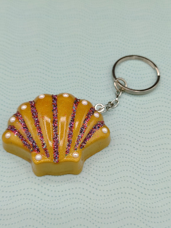 Seashell key rings