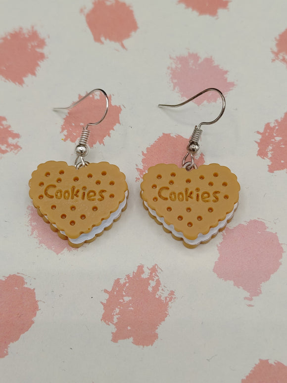 J'aime les biscuits boucles d'oreilles/ I <3 Cookies earrings
