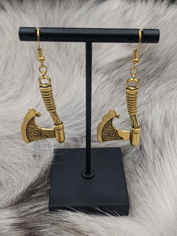 Viking March Axe earrings
