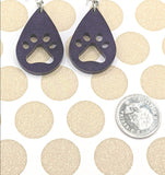 Animal Paw Print Tunnel stretch earrings