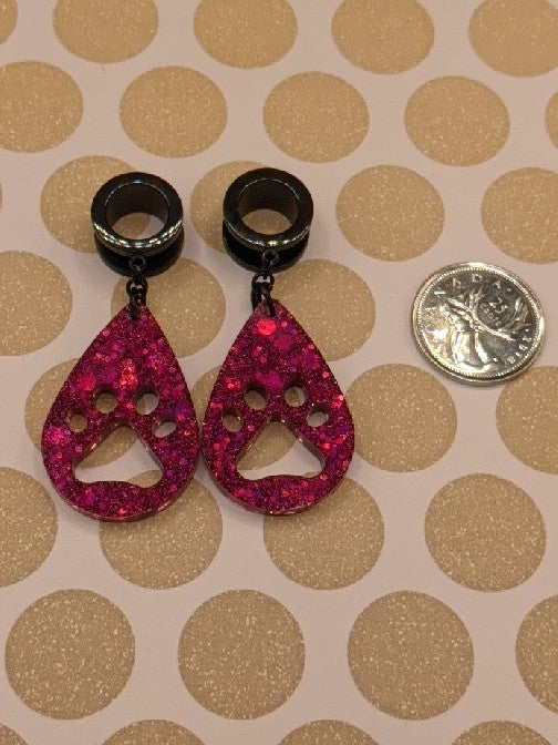 Animal Paw Print Tunnel stretch earrings