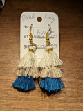 Small layered tassels earrings